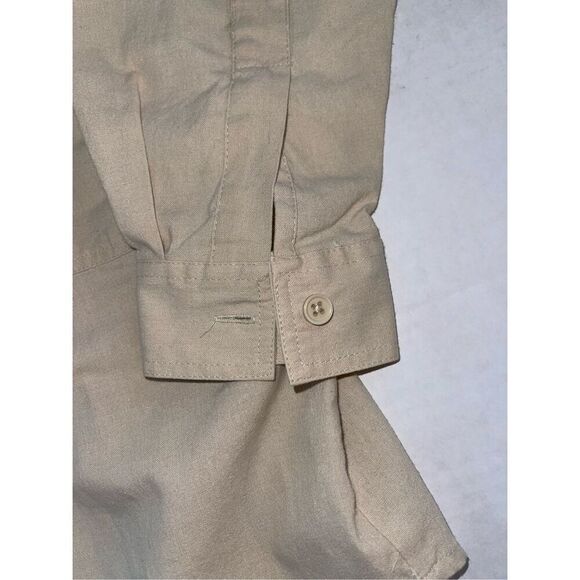 Vtg Gitano Men’s Shirt Sleeve Button‎ Up Shirt Size L Aviator Airborne A21 - Picture 6 of 7